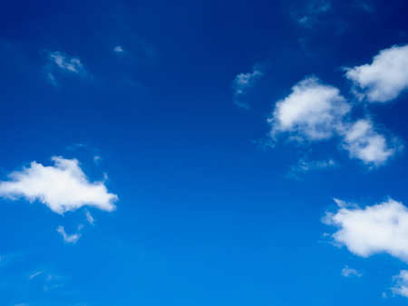 blue sky and cloudsの写真素材