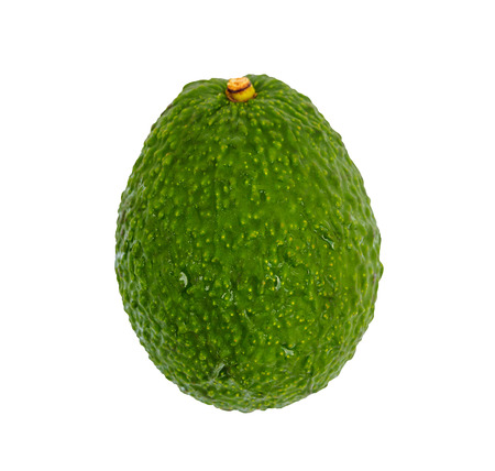 fresh avocado isolated on white background with clipping path