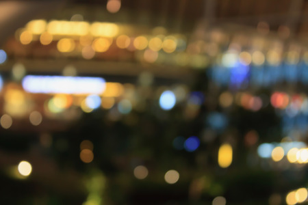 abstract bokeh light at nightの写真素材
