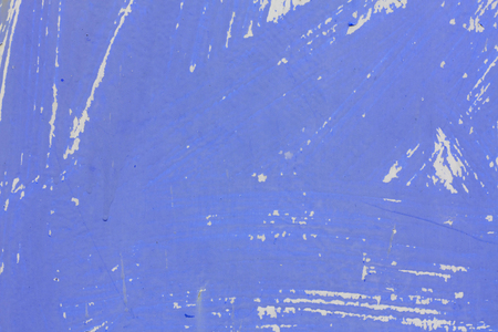 Cracked painted old metal texture blue colorの写真素材