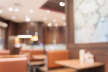 Abstract blur restaurant backgroundの写真素材