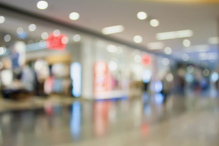 shopping mall store blurred backgroundの写真素材