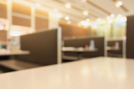 Blur Restaurant interior backgroundの写真素材