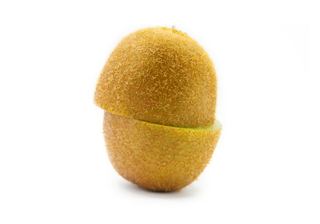 Kiwi Fruit isolated on white backgroundの写真素材