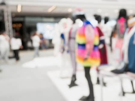 blur clothing store displayの写真素材