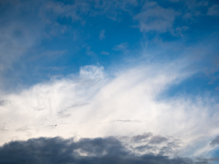 clouds in the blue sky backgroundの写真素材