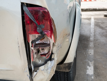 car crash for car insurance backgroundの写真素材