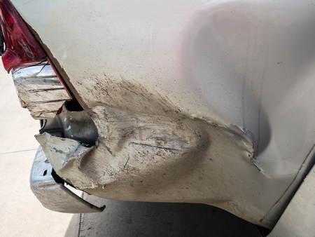 car crash for car insurance backgroundの写真素材