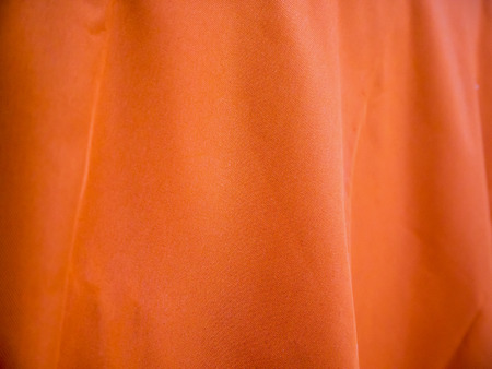 orange fabric texture for backgroundの写真素材