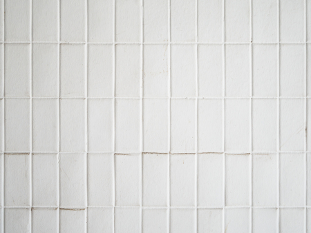 old white brick wall texture for backgroundの写真素材