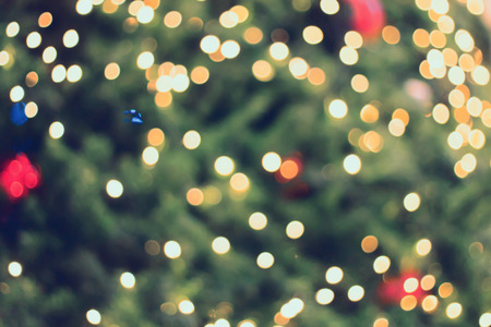 christmas bokeh light abstract holiday backgroundの写真素材