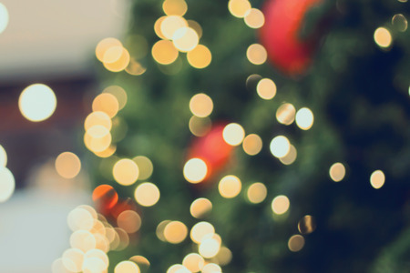 christmas bokeh light abstract holiday backgroundの写真素材