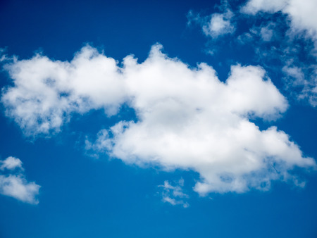 blue sky with cloud close upの写真素材