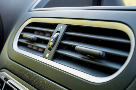 Air conditioner in modern car close up, car interior detailの写真素材