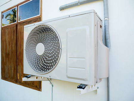 Air conditioning compressor outdoor unitの写真素材