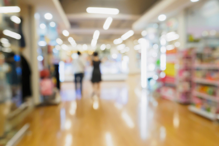 Abstract blur shopping mall backgroundの写真素材
