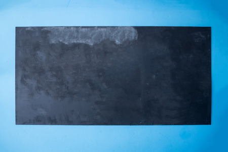 Blank chalkboard or blackboard on the wallの写真素材
