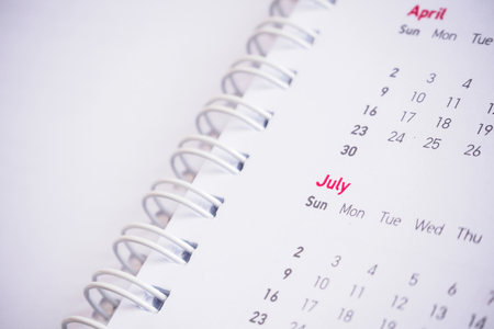 Months and dates on calendar new year 2017の写真素材