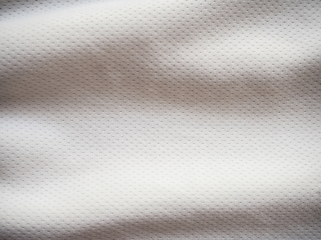 White sports jersey fabric texture backgroundの写真素材