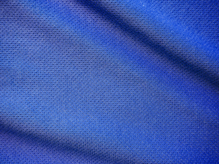 blue sports clothing fabric jersey textureの写真素材