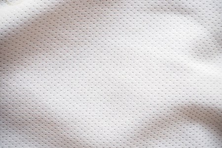 White sports jersey fabric texture backgroundの写真素材