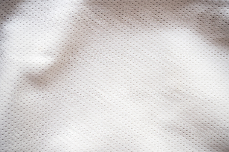 White sports jersey fabric texture backgroundの写真素材