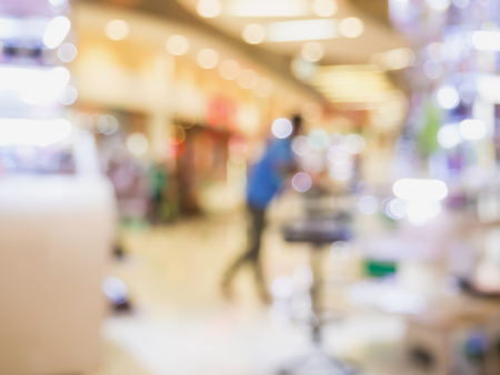 shopping mall blurred backgroundの写真素材