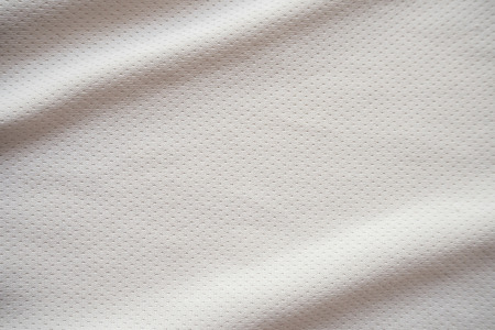 White sports jersey fabric texture backgroundの写真素材