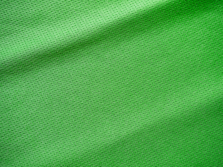 green sports clothing fabric jersey textureの写真素材
