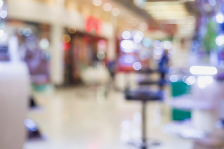 shopping mall blurred backgroundの写真素材