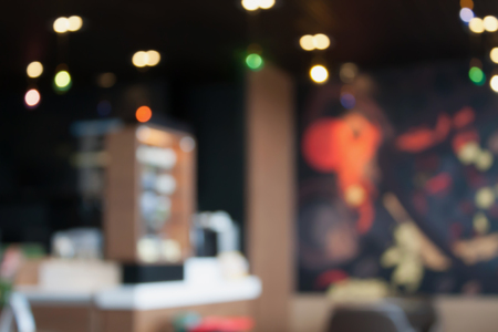Coffee Shop Blurred backgroundの写真素材