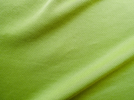 green sports clothing fabric jersey textureの写真素材