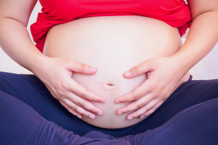 Pregnant Woman Bellyの写真素材
