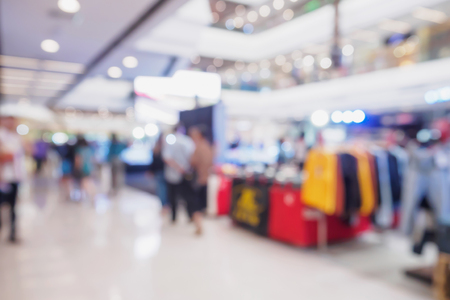 shopping mall blurred backgroundの写真素材