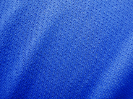 blue sports clothing fabric jersey textureの写真素材