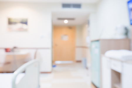 Abstract blur Hospital Room interior for backgroundの写真素材