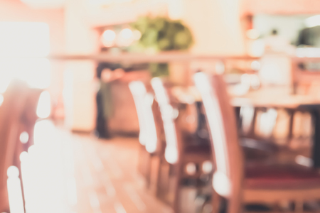 Abstract blur restaurant interior backgroundの写真素材