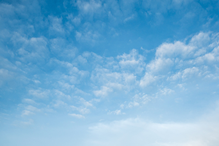 blue sky with cloudsの写真素材