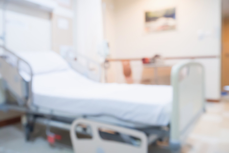 Abstract blurred hospital room interior for backgroundの写真素材