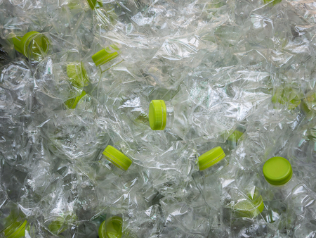 plastic bottles for recyclingの写真素材