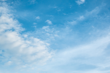 blue sky with cloudsの写真素材