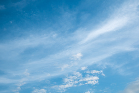 blue sky with cloudsの写真素材