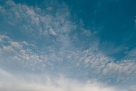 blue sky with cloudsの写真素材
