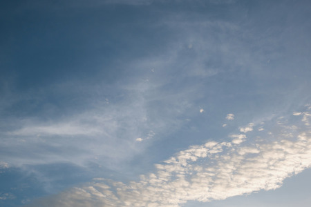 blue sky with cloudsの写真素材