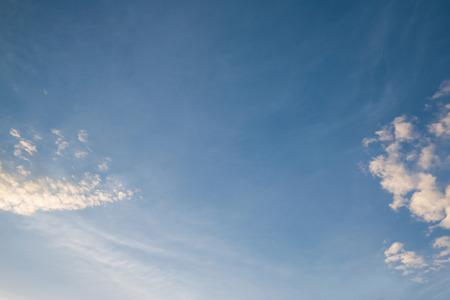 blue sky with cloudsの写真素材