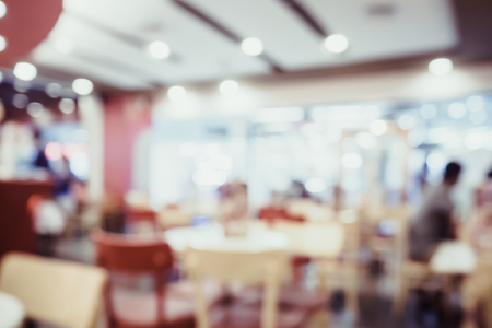 Abstract blur Ice Cream, Coffee shop background with bokehの写真素材