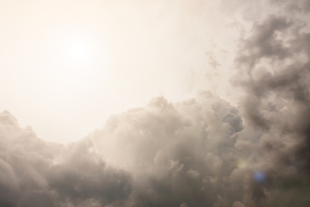 Dark cloud in the sky before rain storm, cloudscape abstract background