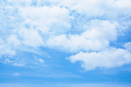 blue sky with clouds nature abstract backgroundの写真素材