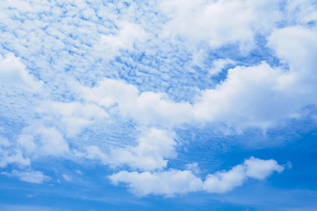 blue sky with clouds nature abstract backgroundの写真素材