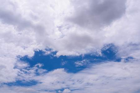blue sky with clouds nature abstract backgroundの写真素材